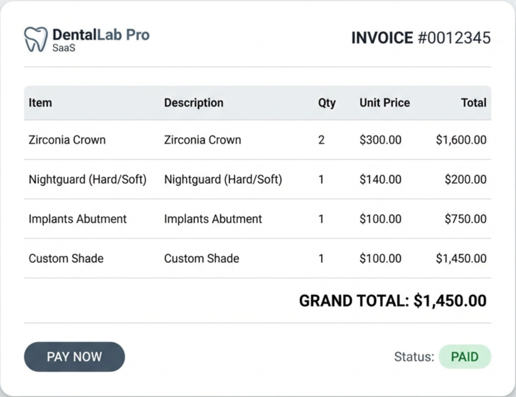Smart Invoicing Interface
